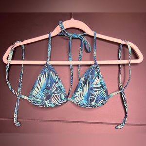 Victoria’s Secret blue tropical bikini top